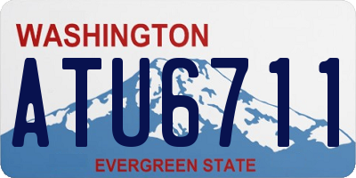 WA license plate ATU6711