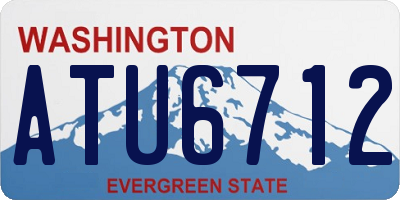WA license plate ATU6712