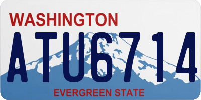 WA license plate ATU6714