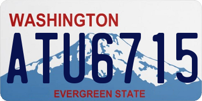 WA license plate ATU6715