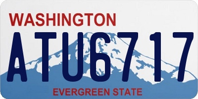 WA license plate ATU6717