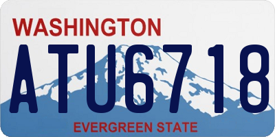 WA license plate ATU6718
