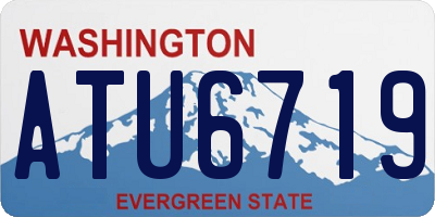 WA license plate ATU6719