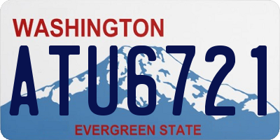 WA license plate ATU6721