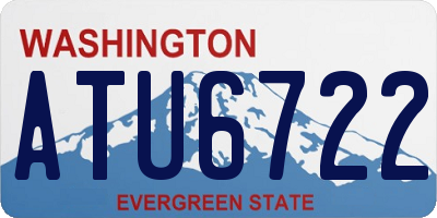 WA license plate ATU6722