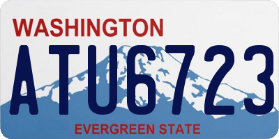 WA license plate ATU6723