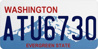 WA license plate ATU6730