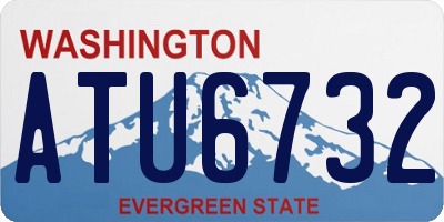 WA license plate ATU6732