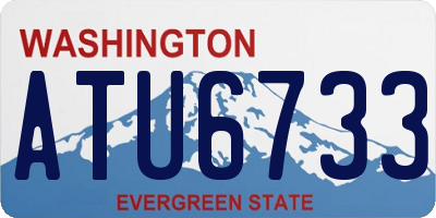 WA license plate ATU6733