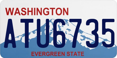 WA license plate ATU6735