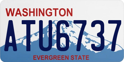 WA license plate ATU6737