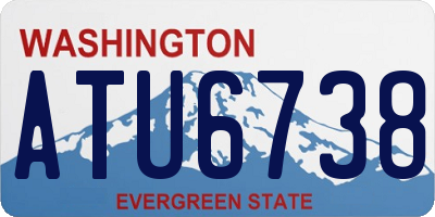 WA license plate ATU6738