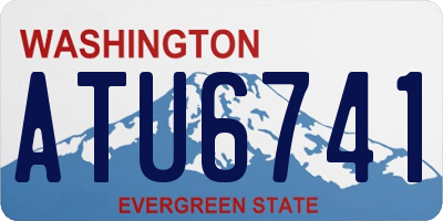 WA license plate ATU6741