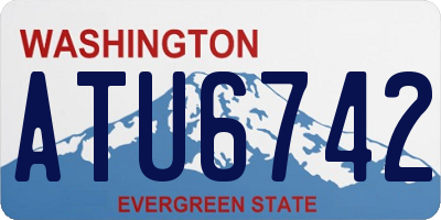 WA license plate ATU6742