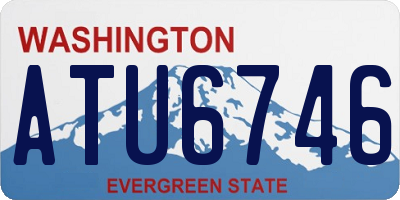 WA license plate ATU6746