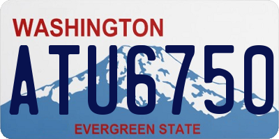 WA license plate ATU6750