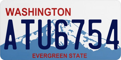 WA license plate ATU6754