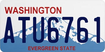 WA license plate ATU6761