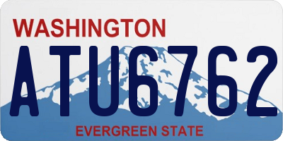 WA license plate ATU6762