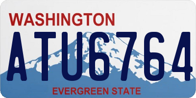 WA license plate ATU6764