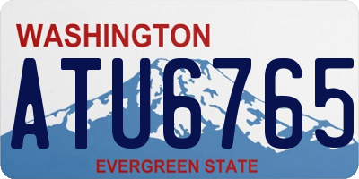 WA license plate ATU6765