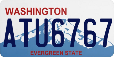 WA license plate ATU6767