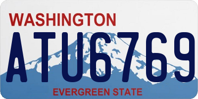 WA license plate ATU6769