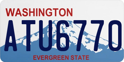 WA license plate ATU6770
