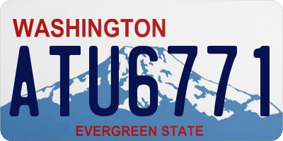 WA license plate ATU6771