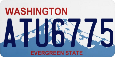 WA license plate ATU6775