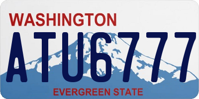 WA license plate ATU6777