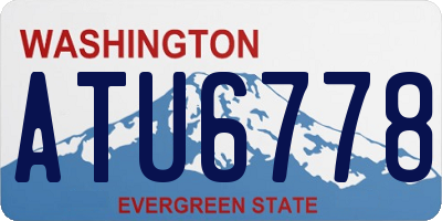 WA license plate ATU6778