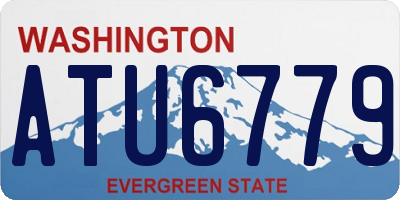 WA license plate ATU6779