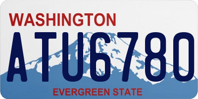 WA license plate ATU6780