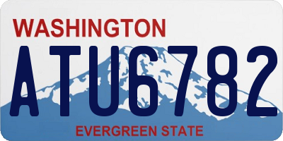 WA license plate ATU6782