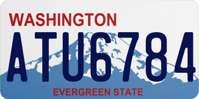 WA license plate ATU6784