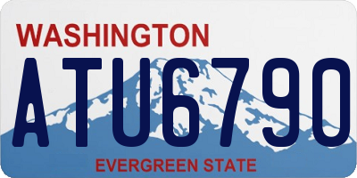 WA license plate ATU6790