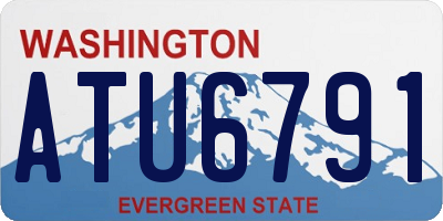 WA license plate ATU6791