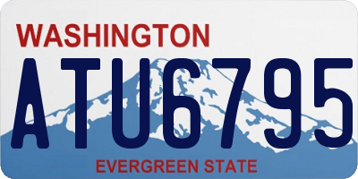WA license plate ATU6795