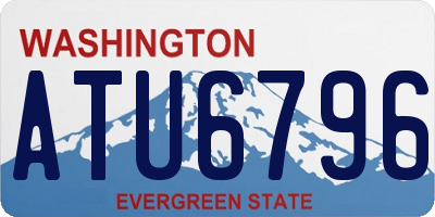 WA license plate ATU6796