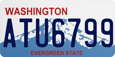 WA license plate ATU6799