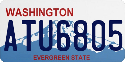 WA license plate ATU6805