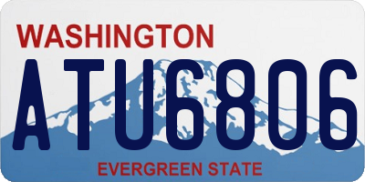 WA license plate ATU6806