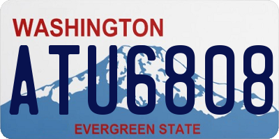 WA license plate ATU6808