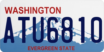 WA license plate ATU6810