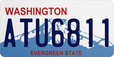 WA license plate ATU6811