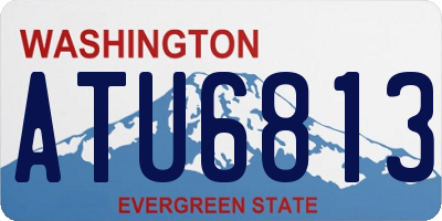 WA license plate ATU6813