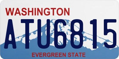 WA license plate ATU6815