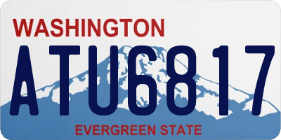 WA license plate ATU6817