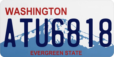 WA license plate ATU6818